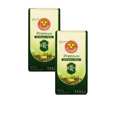 Imagem de Kit 02un 3 Corações Café Torrado e Moído Premium Estrada Real, 500G vácuo