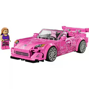 Imagem de Brinquedo de Montar Lego Speed Champions Honda S2000 2 Fast 2 Furious 77241 com Minifigura Rosa