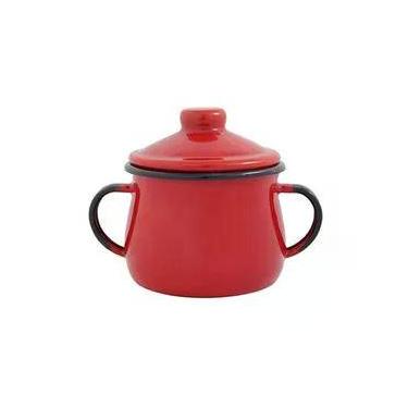 Imagem de Açucareiro Esmaltado Vermelho 380 Ml Ewel