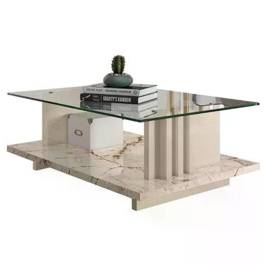 Imagem de Mesa De Centro Frizz Calacata Off White - Madetec