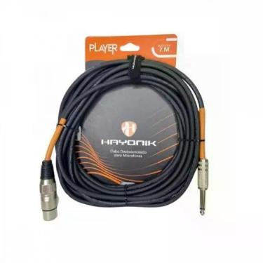 Imagem de Cabo Para Microfone Player Xlr(F) X P10 7M Preto Hayonik