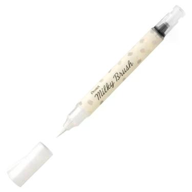 Imagem de Marcador Pastel Milky Brush A Base De água Pentel Arts Branco