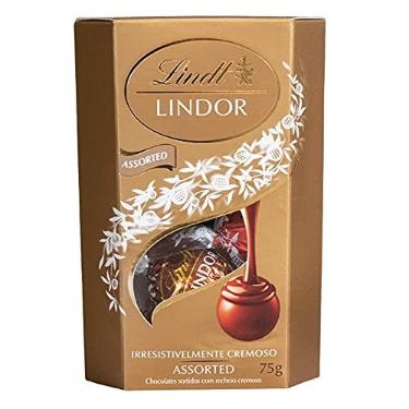 Imagem de Bombom de Chocolate Suíço Lindt Lindor Sortido, 1 Caixa de 75g