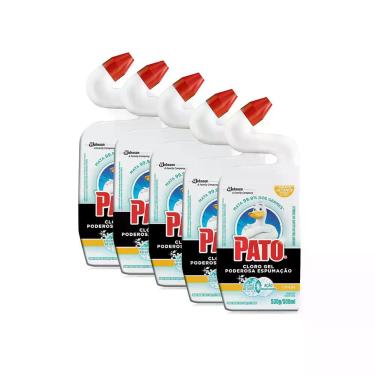 Imagem de Desinfetante Liquido Pato Cloro Gel Citrus Kit 5, Desinfetante Pato Cl