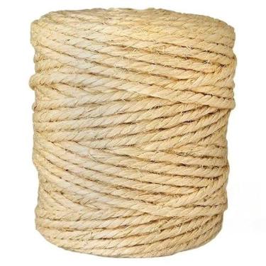 Imagem de Corda de Sisal, Até 30 Metros Corda Sisal Ou Juta 6mm, Adequado para Artesanato Lembrancinha(25 METROS)