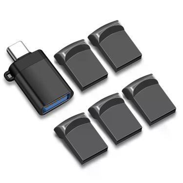 Imagem de Pen Drive EASTBULL 8 GB - Pacote com 5 unidades USB 2.0 + Adaptador