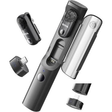 Imagem de BOYA Magic-05 Microfone Lavalier sem fio, bateria de 30 horas