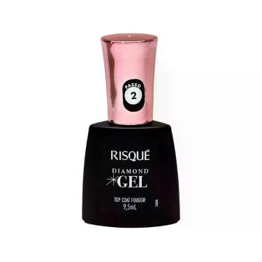 Imagem de Top Coat Risqué Diamond Gel Fixador - Cremoso Hipoalergênico 9,5ml, In
