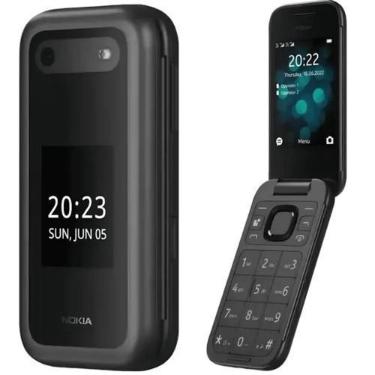 Imagem de Celular Nokia 2660 Flip 4G Dual Chip Tela grande 2,8 Idoso - preto