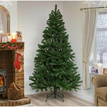 Imagem de Árvore de Natal Verde Pinheiro Grande 2,10 m 600 Galhos Luxo  - BF SI