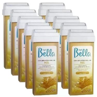 Imagem de Kit 12 Refil Cera Depilatória Roll On Depil Bella Mel 100g, 100ml
