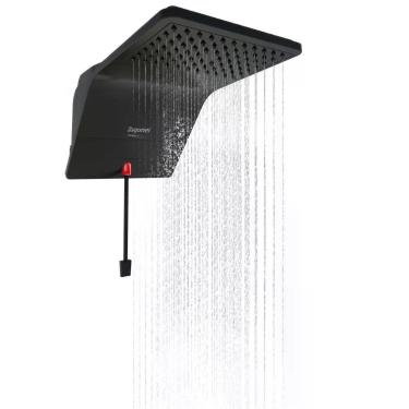 Imagem de Ducha Ducali Eletrônica de Parede 5500W Alta Vazão Black Zagonel 110V Resistência Elétrica