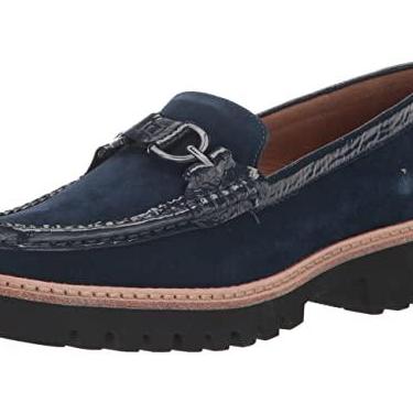 Imagem de Donald Pliner Mocassim feminino Helio, Azul marino, 39