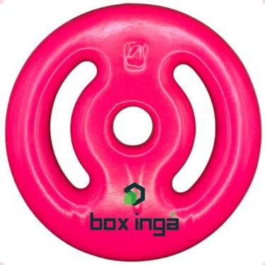 Imagem de Anilha Emborrachada 4kg - Rosa