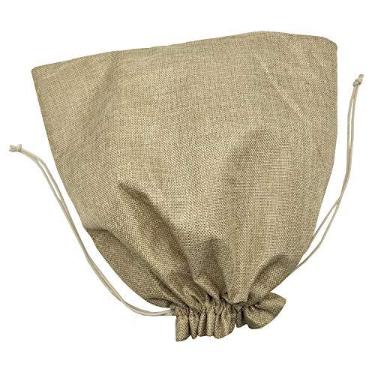 Imagem de Sacos de estopa Sanrich de 35,5 x 35,5 cm com cordão de presente grande para lembrancinha de 10 festas, sacos de cordão para