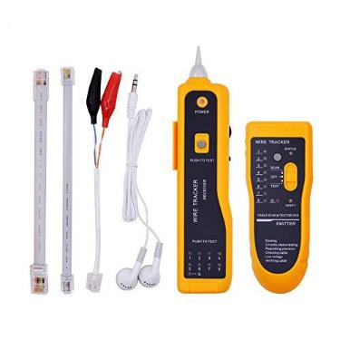 Imagem de Rastreador de fios, localizador de linha RJ11 RJ45, testador de cabo portátil, rastreador de fio de telefone, Ethernet, detector de cabo de rede LAN para coleta de cabos de rede, testador