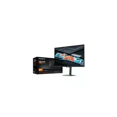 Imagem de Monitor Smart Gigabyte 27", QHD, 180Hz, 1ms, IPS, G-Sync, Adaptive-Sync, FreeSync, HDR 400, USB-C, Som Integrado, Preto - M27QS
