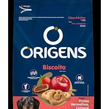 Imagem de Adimax Origens Biscoito Cães Adultos Porte Pequeno Frutas Vermelhas Linhaça E Cereais 400G