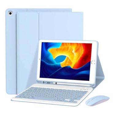 Imagem de Kit Capa para Samsung Tab S7 Fe/S8 Plus/S7 Plus: Capa para Tablet + Teclado Removível + Mouse