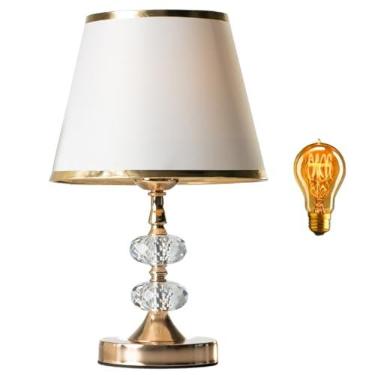 Imagem de Abajur de Mesa Cristal Cupula Abajur Para Quarto 3 Níveis de Intensidade Toque na Base (110)