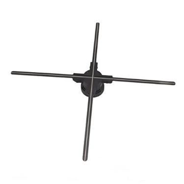 Imagem de Ventilador de Holograma 3d, Display Grande de 100cm, 100-240v, Exibição de Publicidade Holográfica, Contas de Lâmpada Led de Controle Remoto para Lojas (Plugue dos EUA)