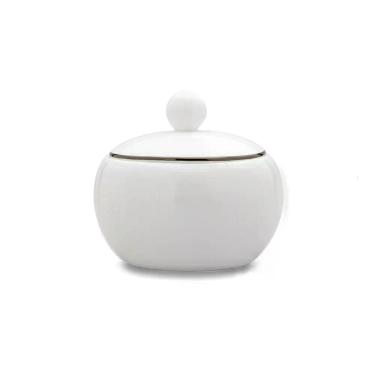 Imagem de Açucareiro em porcelana com tampa Strauss Silver 310ml