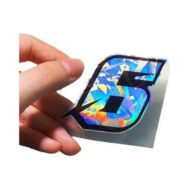 Imagem de Adesivos Holográficos Refletivos De Números Árabes Para Motocicletas, 