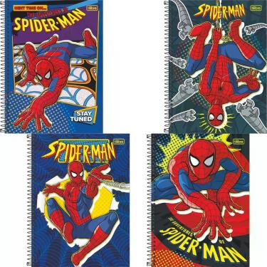 Imagem de Caderno Capa Dura Universitário Spider-Man Fit 1 Matéria 80 Folhas - T