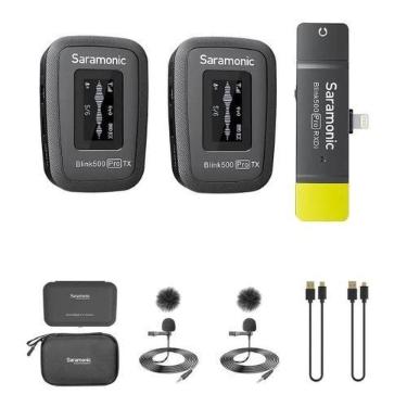 Imagem de Microfone slapela sem fio com receptor lightning para ios - SARAMONIC