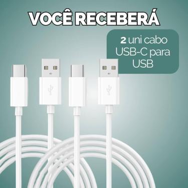 Imagem de Kit Cabo Carregador Turbo 1 Metro Usb Fonte Usb-C - Escolha Seu Kit - 