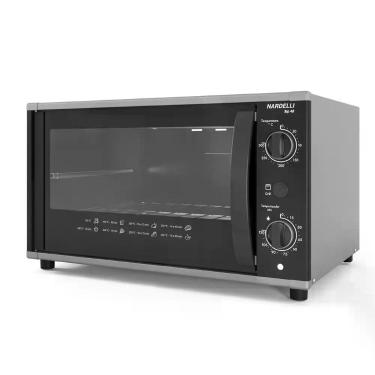 Imagem de Forno Elétrico de Bancada Nardelli Top 48 48L 1750W com Grill Luz Interna Preto 110V