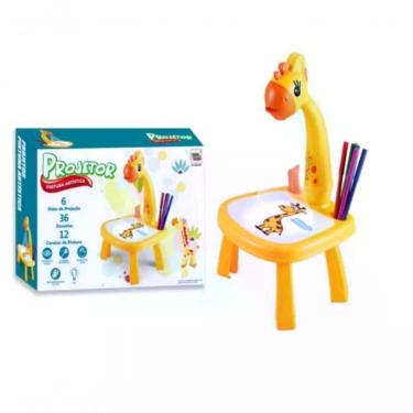 Imagem de Mesa de Desenho Mesa Mágica de Desenhar Projetor 36 Imagens com Lousa Desenhável Amarelo Draik