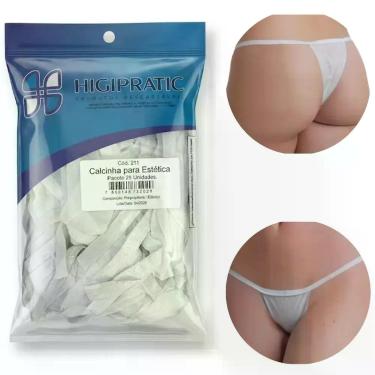 Imagem de Pacote Kit 25 Calcinha Descartável Depilação Estética - Higipratic