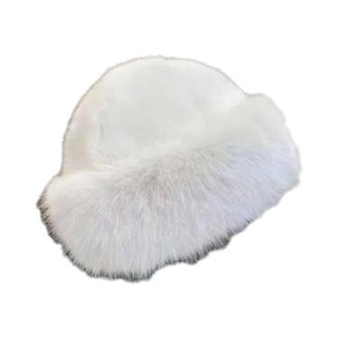Imagem de Chapéu De Pescador Feminino De Veludo Quente Para Inverno, Corta-Vento