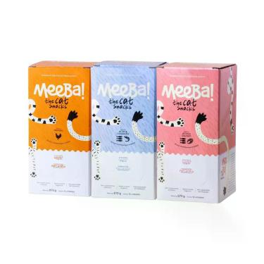 Imagem de Meeba Display Snack Úmido Gatos Frango Atum Camarão Salmão