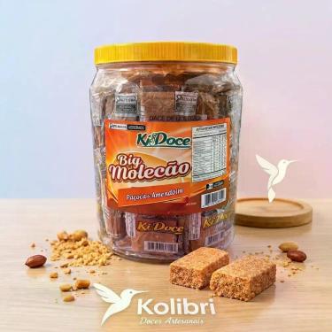 Imagem de Big Molecão Paçoca Kidoce Crocante Pote com 20 Unidades de 70g Lanche 