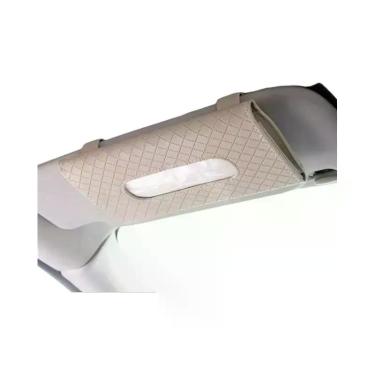 Imagem de Caixa De Armazenamento De Lenços De Papel Em Couro Para Carro, Bolsa D