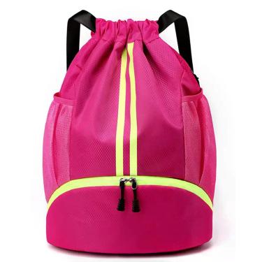 Imagem de Bolsa de futebol BROTOU Mochila com cordão com compartimento para bola