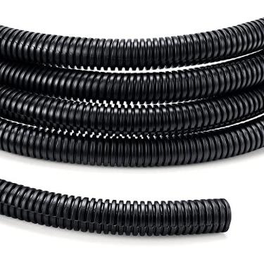 Imagem de YCLYC Tear de arame 0,6 cm 3 m, tear dividido, protetor de cabo externo | Conduíte de fio flexível automotivo, tubo protetor de fio, preto