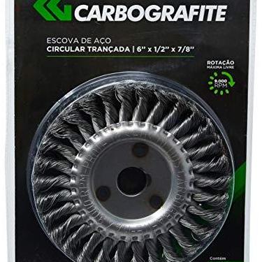 Imagem de CARBOGRAFITE Escova De Aço Circular Trançada 6' X 1/2' X 7/8' Carbografite 012258212