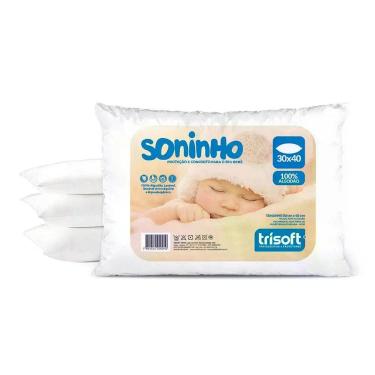 Imagem de Kit 5 travesseiros bebê soninho trisoft
