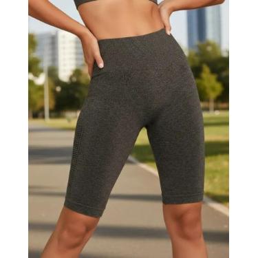 Imagem de Bermuda Feminina Fitness Cintura Alta Sem Costura Ultraleve DeMillus 0