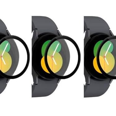 Imagem de Combo 3x Película Protetora Ceramic 9D Compatível Smartwatch Galaxy Watch Active 7 6 5-40mm 44mm (44MM)