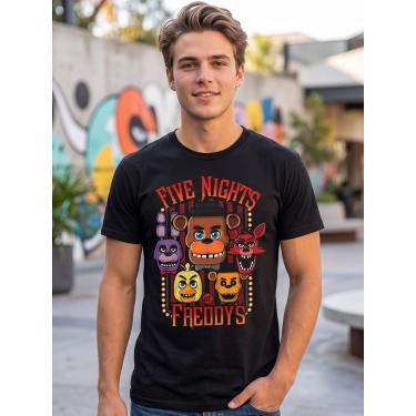 Imagem de Camiseta Unissex - Game Five Nights at Freddy's - Premium Tamanho:12Co