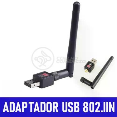 Imagem de Antena Usb 2.0 Receptor De Wifi Wireless Internet Sem Fio 1200Mbps 802.Inn Pc Notebook 37
