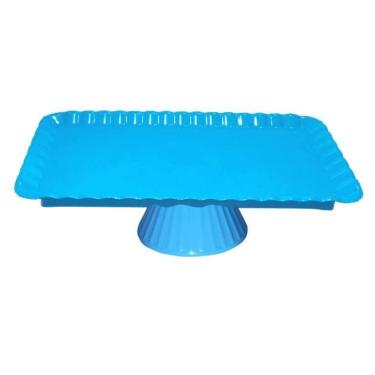 Imagem de Kit c/ 2 Boleira Retangular 30x15x8cm Azul Bebe Lb2571 - - MASSARI