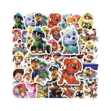 Imagem de Adesivos PAW Patrol 80PCS Em PVC, Decalques De Desenhos Animados À Pro