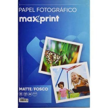 Imagem de Papel Fotográfico Matte Fosco A4 50FLS 170GR - Maxprint