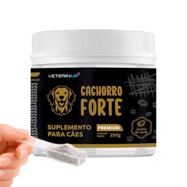 Imagem de Suplemento Cachorro Forte Premium 250g para Cães | Vitaminas, Minerais, Aminoácidos, Prebióticos e Probióticos | VeterinUp