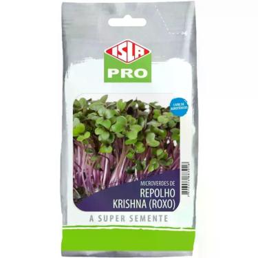 Imagem de Sementes Brotos Microverdes de Repolho Krishna (100g) ISLA